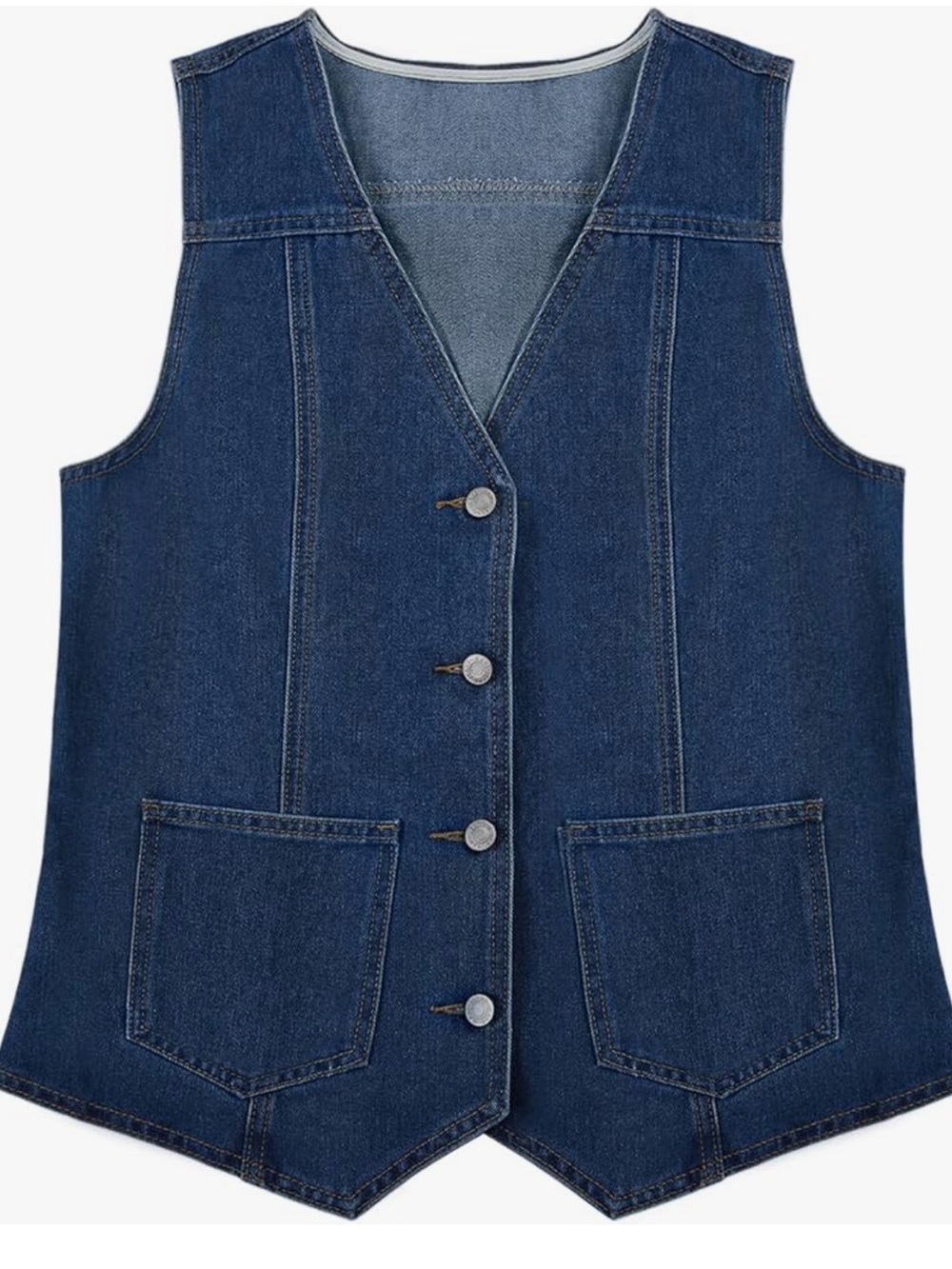 EUC Classic Dark Indigo Denim Vest